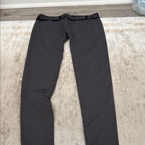 Gymshark Charcoal Black Training leggings with Branded Waistband